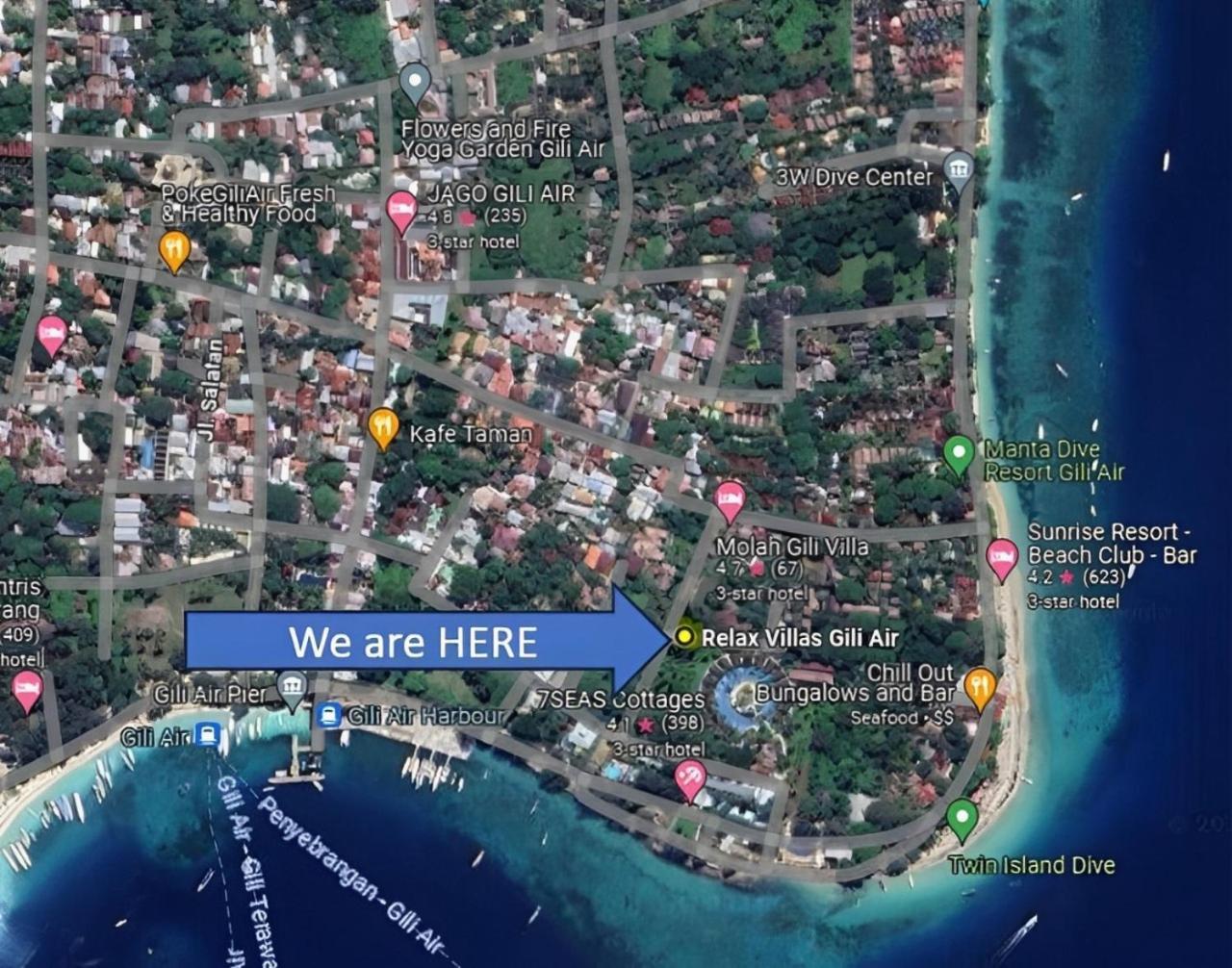 Relax Villas Gili Air Exterior foto